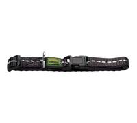 Hunter Tripoli Vario Basic Collier pour Chien, Nylon, Réfléchissant, Fermoir à Clic, Taille M, Noir