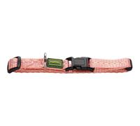 HUNTER Tripoli Vario Basic Collier pour Chien, Nylon, Réfléchissant, Fermoir à Clic, Taille M, Rose Clair