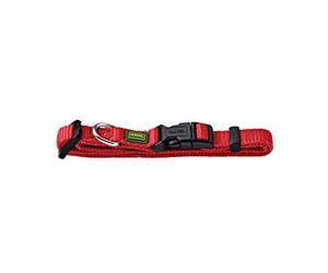 HUNTER Vario Basic Collier pour Chien, Robuste, Souple, Fermoir à Clic, Taille M/2,0 cm, Rouge