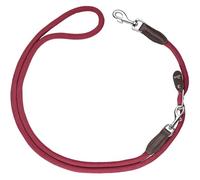 HUNTER Vario Freestyle Laisse pour Chien, Couleur : Bordeaux, Longueur réglable en continu, Corde Robuste et adhérente, résistante aux intempéries et Facile d'entretien, Parfaite pour Le Quotidien et