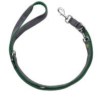 Hunter - Verstellbare Führleine Maldon - Laisse pour chien - Länge max. 200 cm - Breite 1,5 cm - dunkelgrün / grau