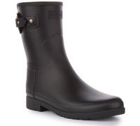 HUNTER WFS2299RMA-BLK Ref Court Œillet Slim Caoutchouc Femme Bottes Noir EU37-41