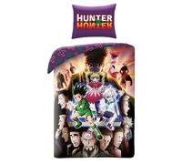 HUNTER X HUNTER Ensemble Housse De Couette Lit Simple 140x200cm COTON Gon Killu