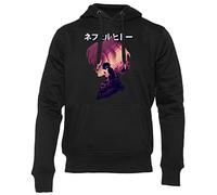Hunter X Hunter Killua Sweat à Capuche Unisexe Hommes Femmes Manche Longue Noir Unisex Men Women Hoodie Black XXL