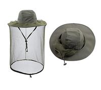 HunterBee Chapeau avec Filet en Maille moustiquaire intégré - pour Apiculture, Safari, randonnées, Jardinage