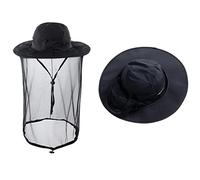 HunterBee Chapeau avec Filet en Maille moustiquaire intégré - pour Apiculture, Safari, randonnées, Jardinage