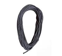 Hunters Saddlery Corde en polyester à double tresse de 6 mm, multi-usage, toutes saisons, noir, 20 m