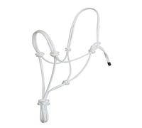 Hunters Saddlery Licols Américain à nœuds pour Méthode d’Entraînement à l’Équitation Éthologique Les Chevaux de Travail à la Longe (Cheval, Blanc)