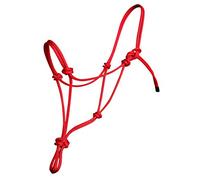 Hunters Saddlery Licols Américain à nœuds pour Méthode d’Entraînement à l’Équitation Éthologique Les Chevaux de Travail à la Longe (Cheval de Trait, Rouge)