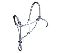 Hunters Saddlery Licols Américain à nœuds pour Méthode d’Entraînement à l’Équitation Éthologique Les Chevaux de Travail à la Longe (COB/Arabe, Gris)