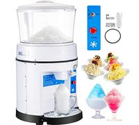 HUNTFF Broyeur à Glace 350 W, broyeur à cônes de Neige 500 kg/h, avec trémie d'une capacité de 8 kg, broyeur à Glace de qualité Alimentaire pour la Maison, la Cuisine et Le Bar
