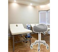 HUNTFF Chaise à monter pour clinique de massage, tabouret ergonomique de bureau, hauteur réglable, chaise pivotante avec roulettes à glissement doux pour utilisation par les techniciens des ongles et