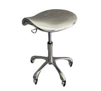 HUNTFF Chaise à monter, tabouret ergonomique avec roulettes, tabouret avec miroir et roues silencieuses, résistant et de grande capacité de charge pour la maison, la salle de bain, le bureau, le salon