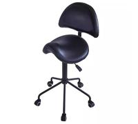 HUNTFF Chaise de selle réglable avec support dorsal, 65-80 cm, extra haut pour styliste, hygiéniste, techniciens de cils