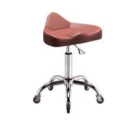 HUNTFF Chaise de selle, tabouret réglable en hauteur 40-58 cm, siège pivotant à roulettes, fauteuil ergonomique à roulettes pour styliste Dentiste tatoueur
