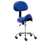 HUNTFF Chaise ergonomique pour hygiène dentaire avec support dorsal, tabouret roulant, chaise de salon de visage, chaise de cuisine, tabouret de travail de peinture musicale