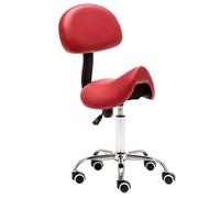 HUNTFF Chaise ergonomique pour hygiène dentaire avec support dorsal, tabouret roulant, chaise de salon de visage, chaise de cuisine, tabouret de travail de peinture musicale