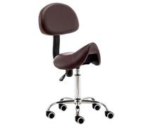 HUNTFF Chaise ergonomique pour hygiène dentaire avec support dorsal, tabouret roulant, chaise de salon de visage, chaise de cuisine, tabouret de travail de peinture musicale