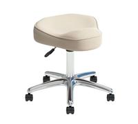 HUNTFF Chaise ergonomique type chaise à monter avec roulettes, tabouret hydraulique réglable avec roues, convient pour les bureaux, studios de maquillage, utilisation en intérieur et ex