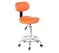 HUNTFF Chaise pivotante avec tabouret type chaise à monter, réglable, avec dossier, ergonomique, pivotante, avec roulettes et réglage hydraulique. Convient pour une utilisation en intérieur et en