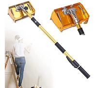 HUNTFF Coffret de Finition Plat pour cloisons sèches avec rallonge de poignée réglable de 9,8 Pouces, kit de Finition Plat pour Ruban adhésif pour cloisons sèches, poignée réglable, Outils de Ruba