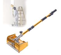 HUNTFF Coffret de Finition Professionnel pour cloisons sèches de 9,8 Pouces - Couteau à Mastic pour cloisons sèches, Lame d'écumage pour cloisons sèches avec Manche réglable de 40 à 63,8 Pouces - N
