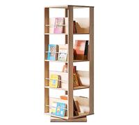 HUNTFF Étagère multicouche en bois massif, étagère pivotante à 360° pour la maison et le bureau, étagère de rangement tendance