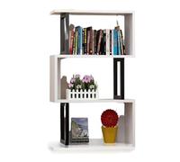 HUNTFF Étagère multicouche, étagère sur pied avec feuilles de densité, étagère sur pied pour livres pour la maison et le bureau, étagères tendance à 3 niveaux