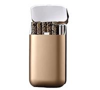 HUNTFF Étui à Cigarettes avec Briquet, Briquet Plasma Rechargeable, Distributeur de Cigarettes Portable, Allume-feu sans Flamme USB, étui à cigares de Poche pouvant contenir 10 Cigarettes