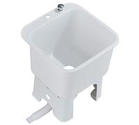 HUNTFF Évier de Lavage avec Bouton de vidange, Station de Lavage Autonome, Bassin de Service pour serpillière Commerciale pour Cuisine/Restaurant/Entreprise
