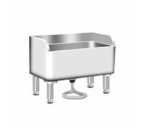 HUNTFF Évier de Nettoyage en Acier Inoxydable, bac de Service pour évier de Nettoyage Commercial, Seau de Nettoyage Utilitaire, pour Cuisines, Restaurants, commerces et garages