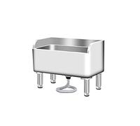 HUNTFF Évier de Sol avec serpillière, évier de Sol avec serpillière, évier de Service pour serpillière en Acier Inoxydable, évier pour buanderie, Petit évier pour Animaux, évier, Seau à serpillièr