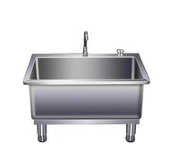 HUNTFF Évier de Sol Commercial, évier de Sol avec Drainage pour Cuisines, garages, Seau de Lavage Utilitaire
