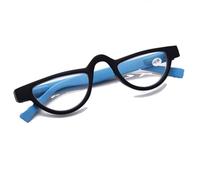 HUNTFF Lunettes de lecture rétro de style œil de chat pour homme et femme, en résine avec blocage de la lumière bleue.