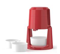 HUNTFF Machine à Glace pilée électrique, Machine à cônes de Neige avec Moule à Glace réutilisable et Lame épaisse, 2 Vitesses réglables, broyeur à Glace Flocon de Neige pour granités, fêtes, Usage