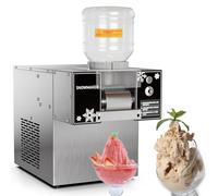HUNTFF Machine à glaçons Commerciale en Flocons de Neige, broyeur à Glace Intelligent, Machine à Smoothies, épaisseur de Smoothie réglable pour Cocktails/Lait de comptoir de Bar, 120 kg