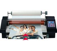 HUNTFF Plastifieuse à Rouleaux pour Documents, plastification à Froid et à Chaud pour formats A4/A3+, Protection Double Face pour Usage Domestique et Professionnel
