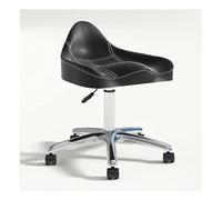 HUNTFF Tabouret à selle avec roues, pivotant hydraulique, hauteur réglable pour clinique, dentiste, salon de beauté, tatouage, bureau à domicile