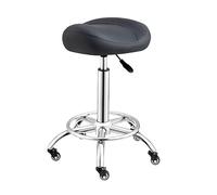 HUNTFF Tabouret avec roulettes, tabouret ergonomique avec roulettes, hauteur réglable de 20 cm et capacité de charge de 330 lb pour maison, bureau, salon et magasin.
