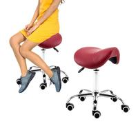 HUNTFF Tabouret de beauté et de traitement, réglable, pour bureau à domicile, chaise ergonomique avec roulettes pour salon de beauté, chaise de travail pour dentistes et coiffeurs, AVA, Ros
