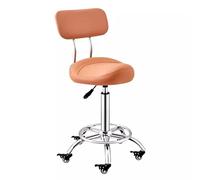 HUNTFF Tabouret de cuisine avec repose-pieds et support dorsal, chaise de bureau ergonomique, chaise de salon pour clinique, dentiste, clinique, 50 à 70 cm