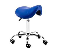 HUNTFF Tabouret de selle ergonomique avec roulettes pour studio de maquillage - Tabouret hydraulique réglable