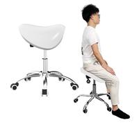 HUNTFF Tabouret de selle pivotant à 360 °, tabouret ergonomique réglable pour thérapie pour maintenir la posture droite, chariot de tatouage pour clinique dentaire