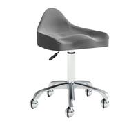 HUNTFF Tabouret ergonomique avec roulettes, tabouret hydraulique réglable avec roues, adapté pour les bureaux et les studios de maquillage.