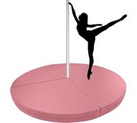 HUNTFF Tapis de Pole Dance, Tapis de Protection Rond et Pliable, Tapis de Danse pour Danseurs, Rembourrage de sécurité antichute spécialement conçu pour la Pole Dance, idéal pour Les Studios et la
