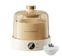 HUNTFF Yaourtière numérique, yaourtière électrique Maison entièrement Automatique, Petite yaourtière de 1 L, avec 4 bocaux en Verre de 180 ML et couvercles, pour des Desserts Maison Frais et sains