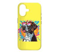 Hunting Dog Retro Vintage 80s 90s German Shorthaired Pointer Coque pour iPhone 17