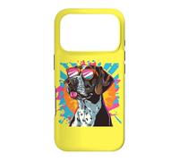 Hunting Dog Retro Vintage 80s 90s German Shorthaired Pointer Coque pour iPhone 17 Pro