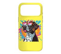 Hunting Dog Retro Vintage 80s 90s German Shorthaired Pointer Coque pour iPhone 17 Pro Max