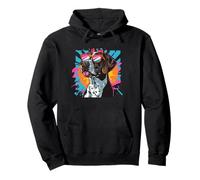 Hunting Dog Retro Vintage 80s 90s German Shorthaired Pointer Sweat à Capuche